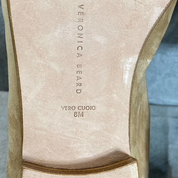 Veronica Beard Women's Tan Leather Round-Toe Woven Anica Loafers SZ 8 - Picture 12 of 12